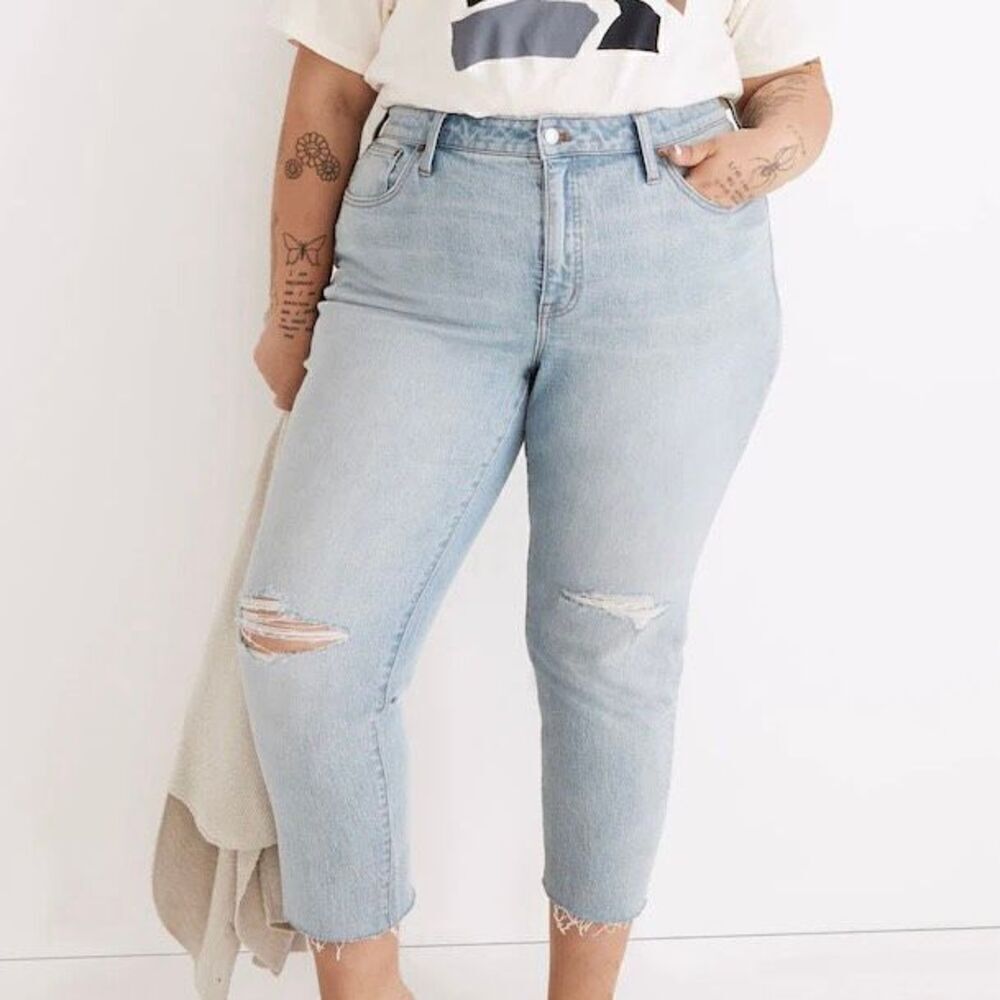 Madewell High Rise Slim Boyjean in Prentice Wash